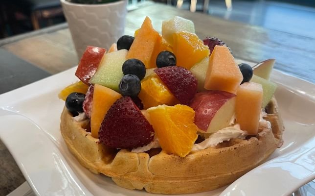 Fruit overload waffles